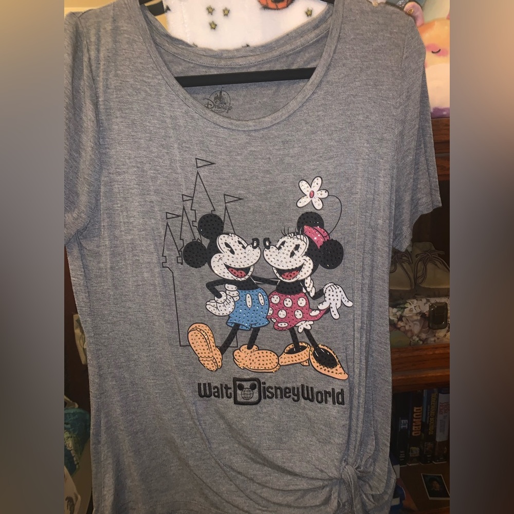 2020 Walt Disney World Mickey and Minnie Rhinestone Top